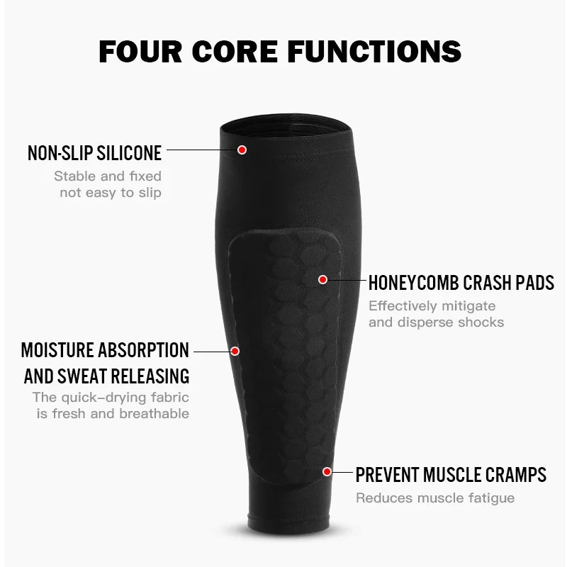 Football Shin Guard Compression Sleeves