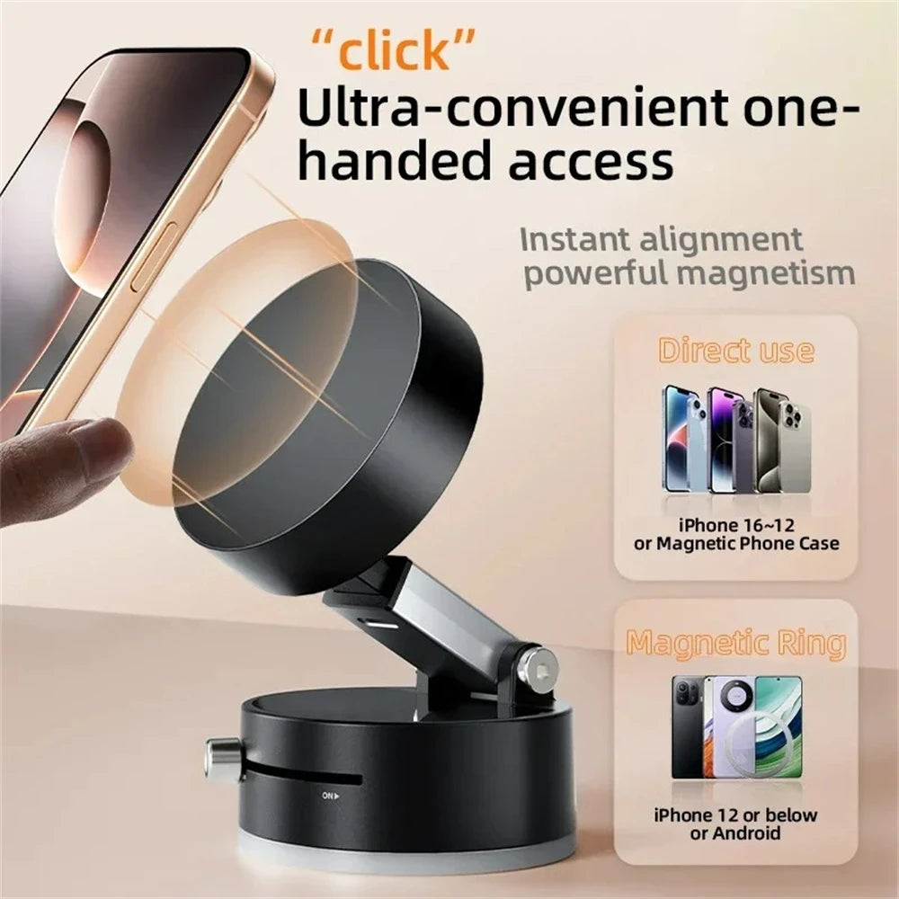 Magnetic Vacuum Phone Mount