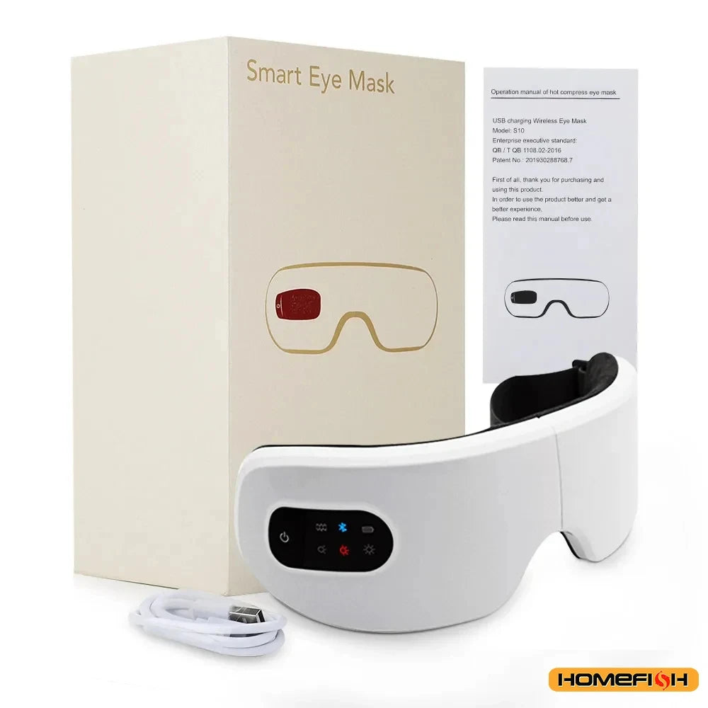 Bluetooth Eye Massager with Wireless Charging