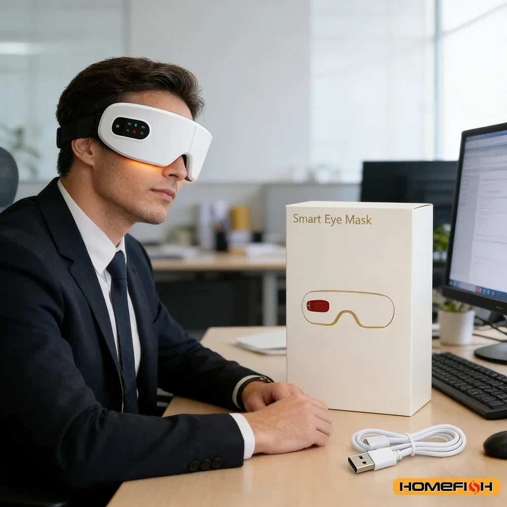Bluetooth Eye Massager with Wireless Charging