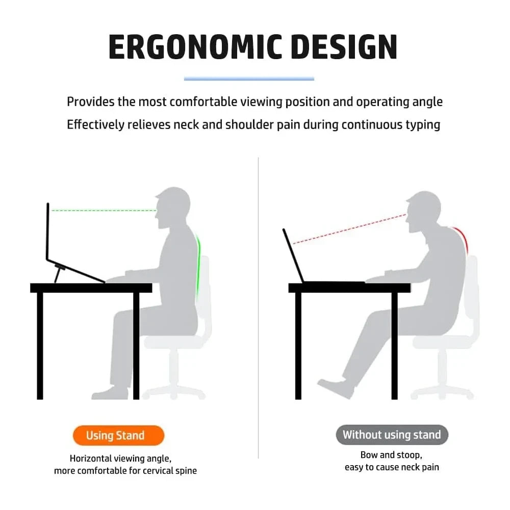 Foldable Adjustable Laptop Stand Set